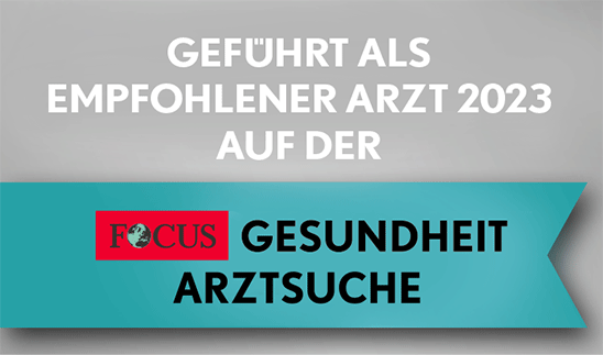 Empfohlener Arzt der Focus-Ärzteliste