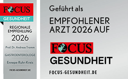 Auszeichnung als empfohlener Arzt