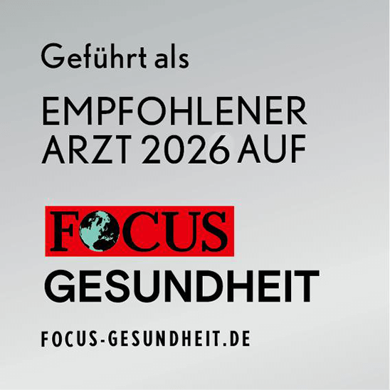 Empfohlener Arzt der Focus-Ärzteliste