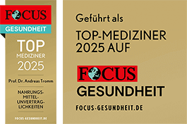 Siegel von FOCUS Gesundheit TOP-Mediziner der Focus-Ärzteliste