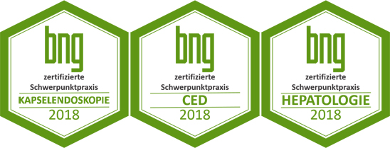 Zertifizierung "CED-Schwerpunktpraxis des BNG"