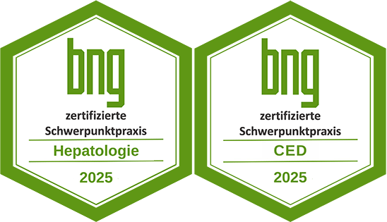 Re-Zertifizierung "BNG-Schwerpunktpraxis für HEPATOLOOGIE und chronisch-entzündliche Darmerkrankungen (CED)"