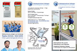 Flyer Endoskopiezentrum Hattingen - Informationen für unsere Patientinnen und Patienten