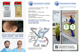 Flyer Endoskopiezentrum Hattingen - Informationen für unsere Patientinnen und Patienten